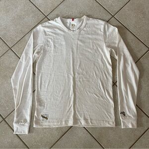 Tracksmith Varsity Collection Long Sleeve Shirt Cotton Blend Men's XS Beige